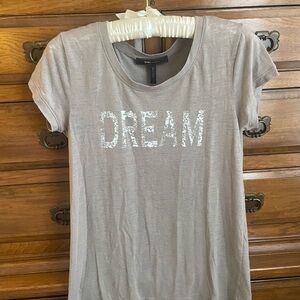 BCBGMaxAzria Sequin 'Dream' Tee in Taupe